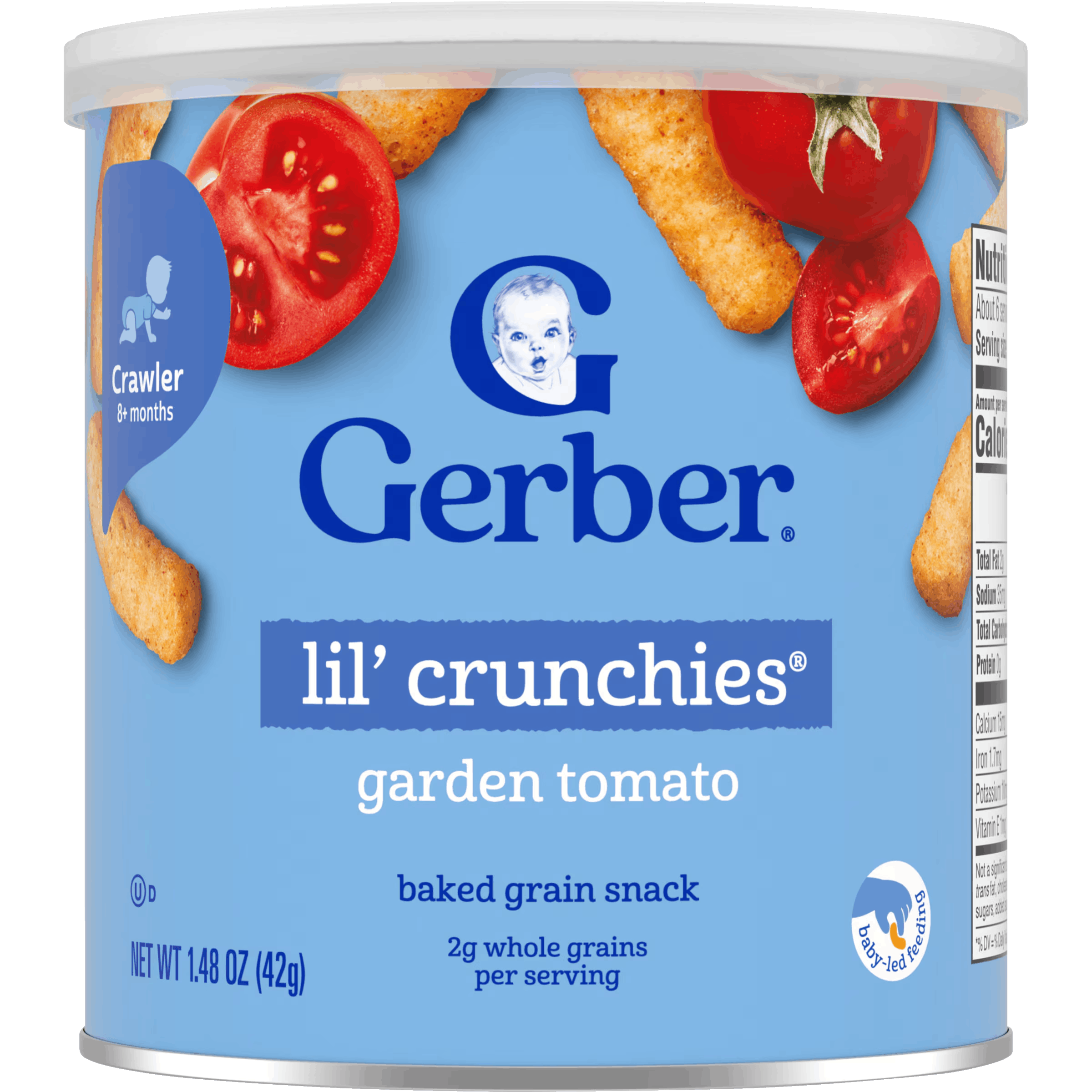 Gerber Lil' Crunchies Baked Corn Snack Garden Tomato 42g