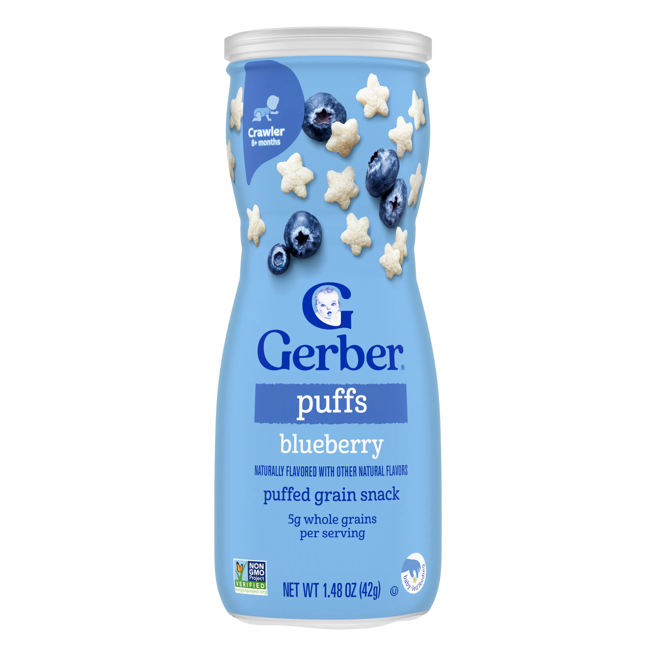 Gerber Puffs Blueberry Snack 42g | Baby Snack 8+ Months