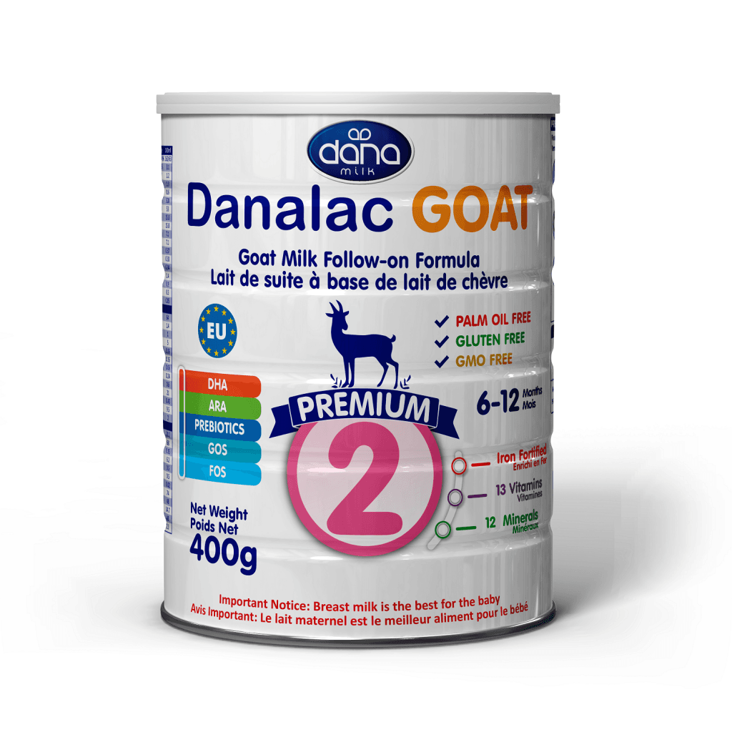 Danalac Goat Milk Infant Formula 400g Stage 2 Baby Milk Powder, Age 6-12 Months
