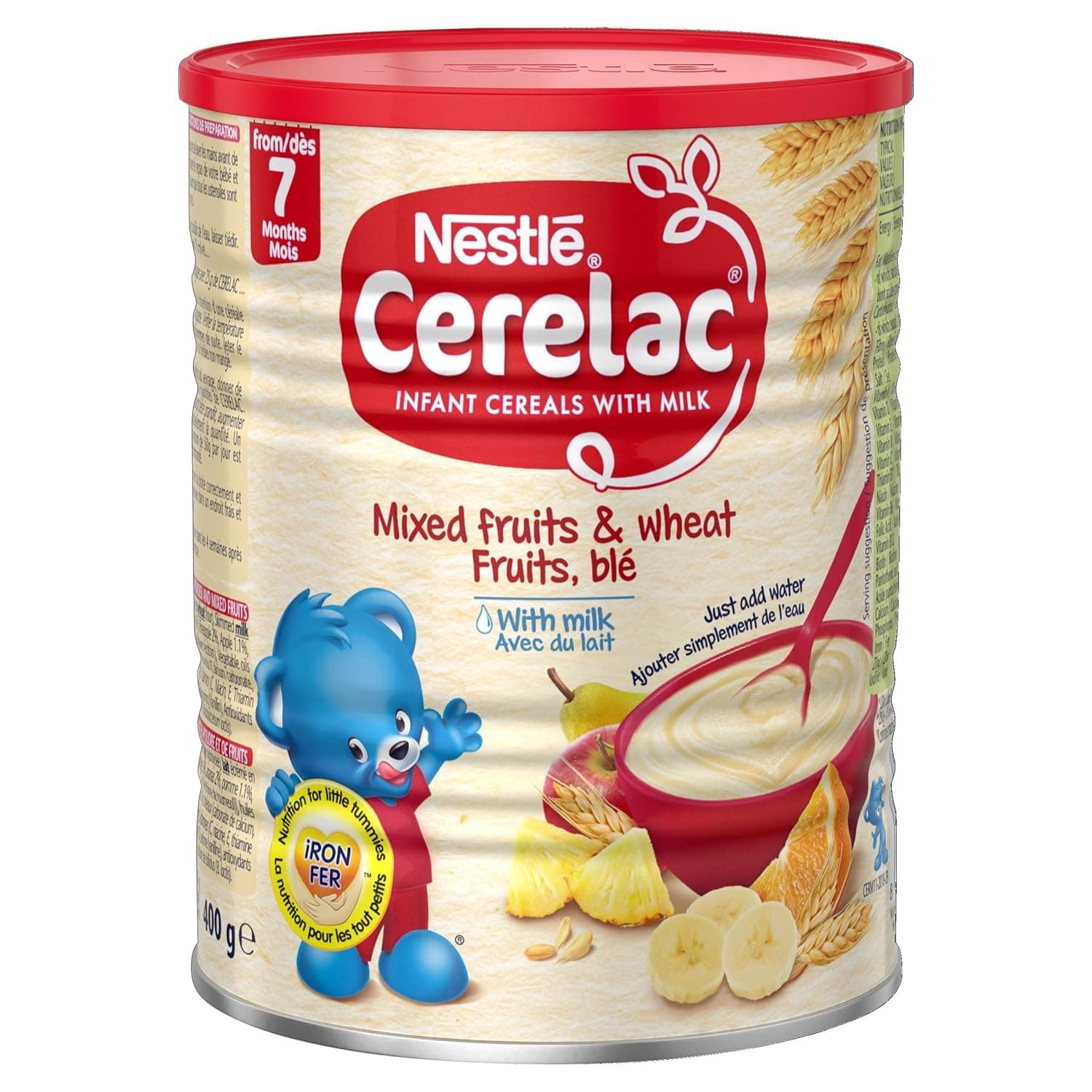 Nestle Cerelac, Mixed Fruits & Wheat with Milk, 400g, 7-36 months