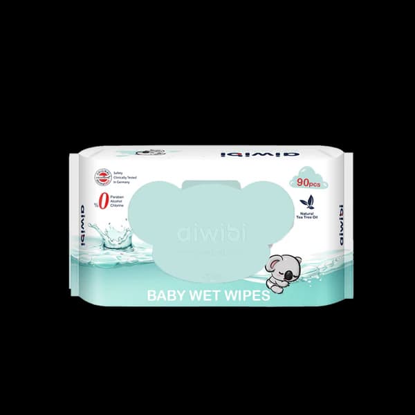 Aiwibi Baby Wipes Gentle Soft Tea Tree Oil - 90pcs