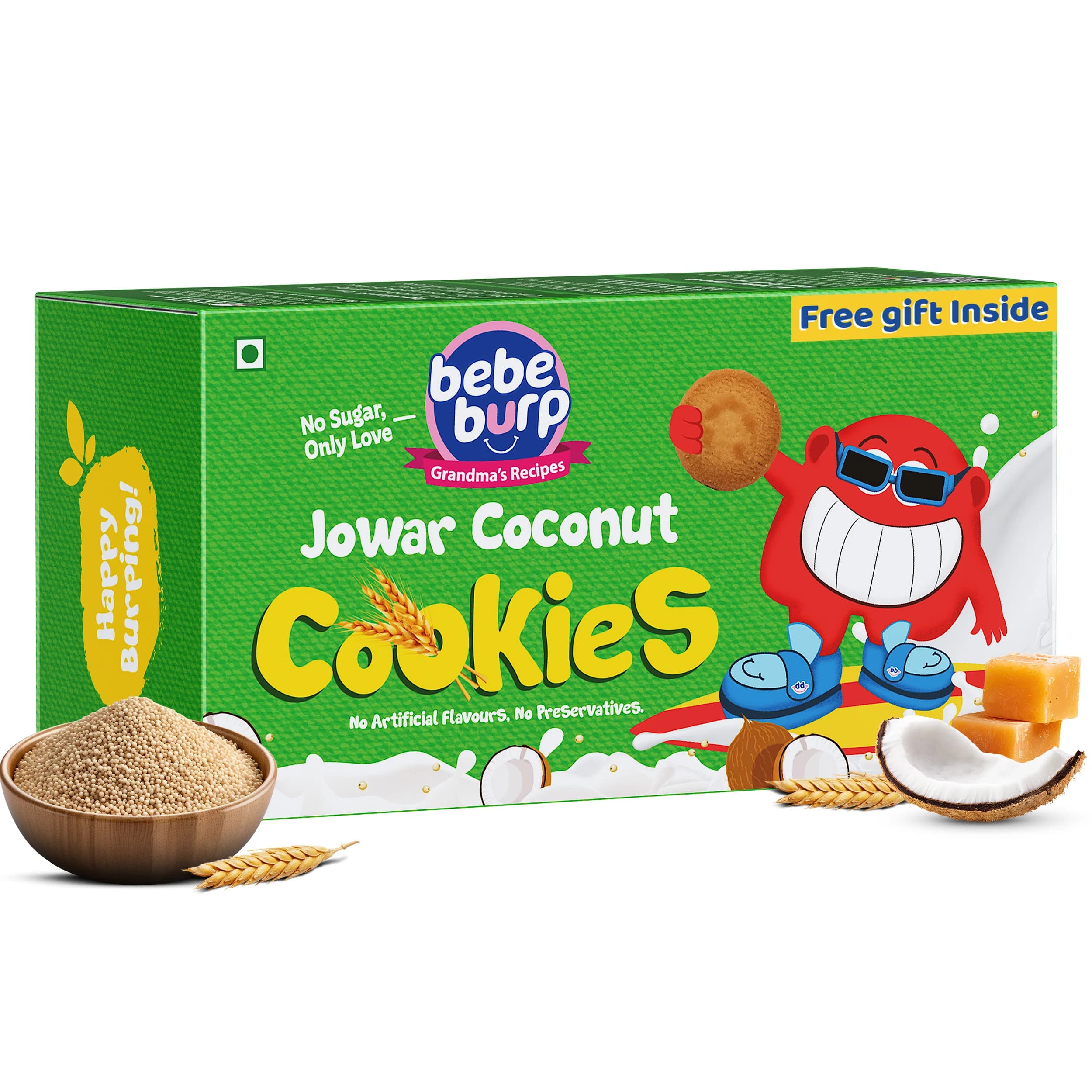 Bebe Burp Jowar Coconut Cookies - 75gm
