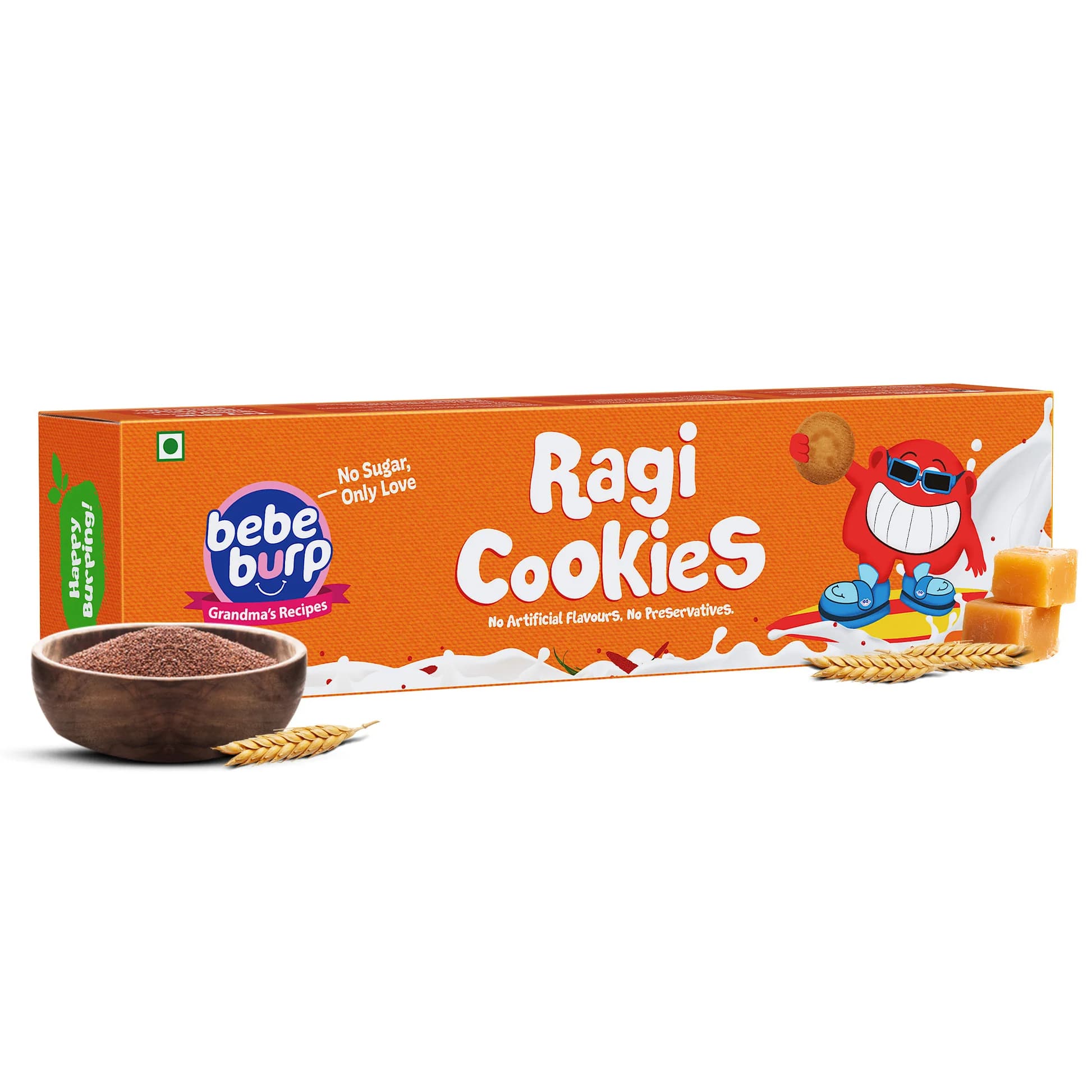 Bebe Burp Delicious Ragi Cookies For Growing Kids – 150gm