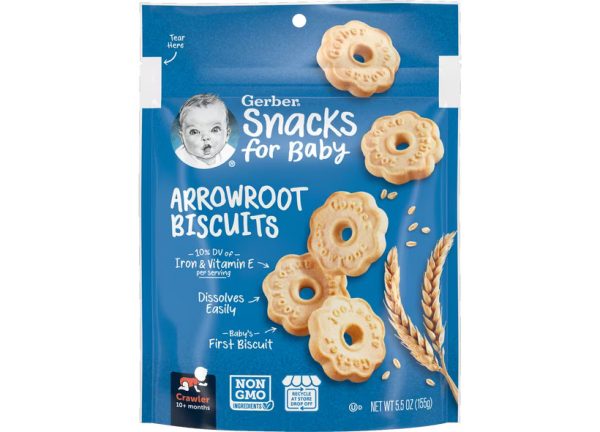 Gerber Arrowroot Biscuits - Adora Baby