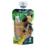 Gerber, Smart Flow, Organic, Banana, Blueberry, Blackberry, Oatmeal