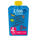 Ella's Kitchen Banana, Apple and Blueberry Baby Rice Baby Pouch 4+ Months 120g
