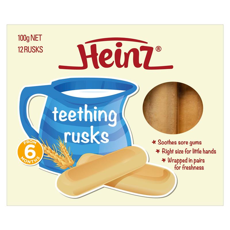 Heinz Teething Rusks 100g Adora Baby