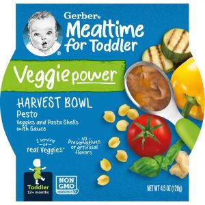 Gerber Mealtime Harvest Bowl Toddler Food, Pesto, 12+ Months 4.5 oz (128 g)