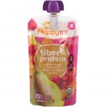 Happy Family Organics, Happy Tot, Fiber & Protein, Stage 4, Organic Pears, Raspberries, Carrots & Butternut Squash, 4 oz (113 g)