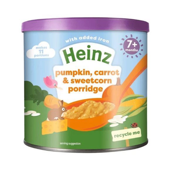 Heinz Pumpkin Carrot & Sweetcorn Porridge 7+ Months 200gm