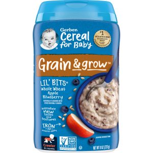 Gerber Lil' Bits Whole Wheat Apple Blueberry Cereal - Adora Baby