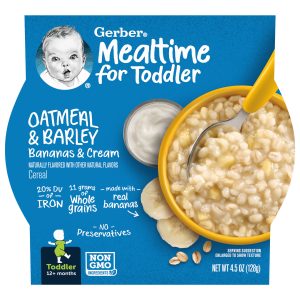 Oatmeal & Barley, Bananas & Cream Toddler Cereal- Adora Baby