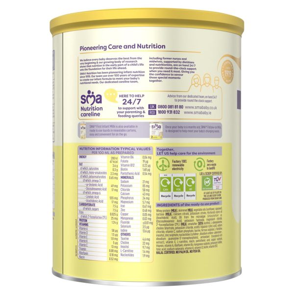 SMA PRO First Infant Baby Milk Powder, From Birth, 800g - Image 2