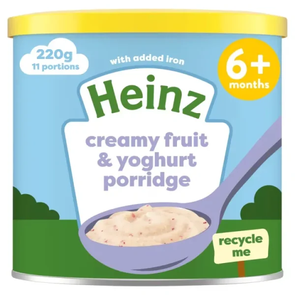 Heinz Creamy Fruit & Yoghurt Baby Food Porridge 220g